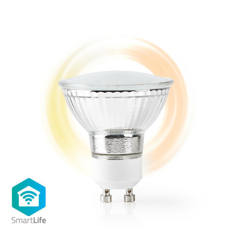Wi-Fi Smart LED-Lamp - Warm Wit - GU10 - Dim naar Extra Warm Wit (1800 K)