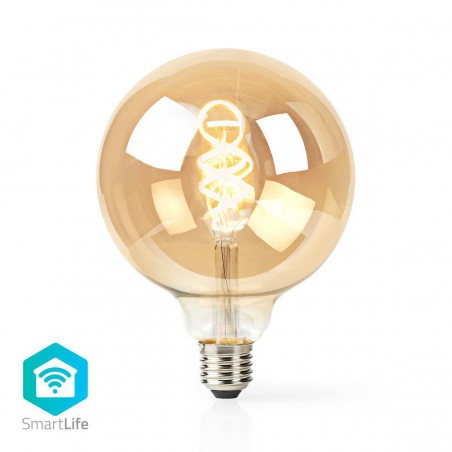 Wi-Fi Warm tot Koel Wit LED Filamentlamp - Gedraaid - E27 - G125 - 5,5 W - 350 lm