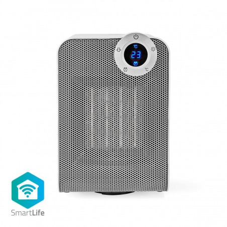 Slimme Ventilatorverwarming met Wi-Fi - Compact - Thermostaat - Oscillatie - 1800 W - Wit