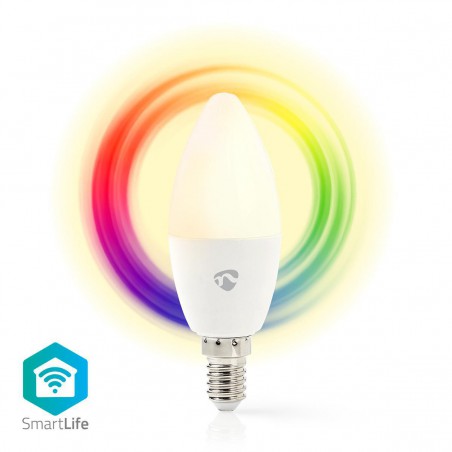 Wi-Fi smart LED-lamp - Full Colour en Warm-Wit - E14