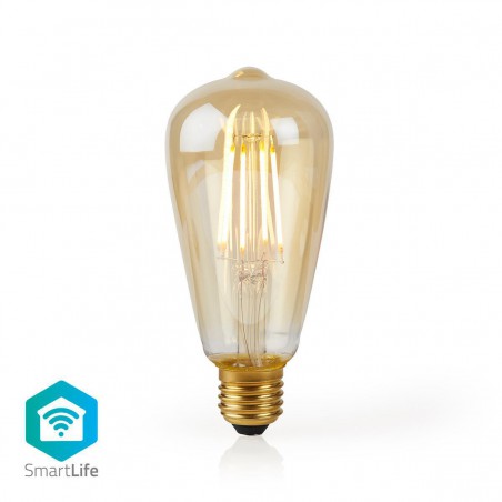 Wi-Fi Smart LED Filament Lamp - E27 - ST64 - 5 W - 500 lm