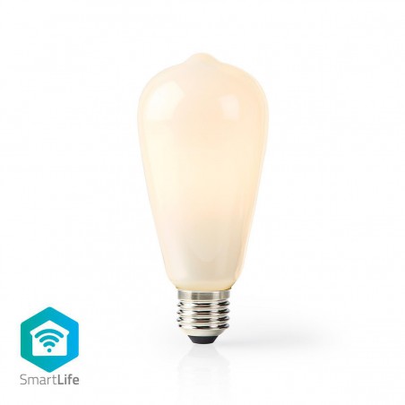 Wi-Fi Smart LED-Lamp - E27 - ST64 - 5 W - 500 lm - Wit