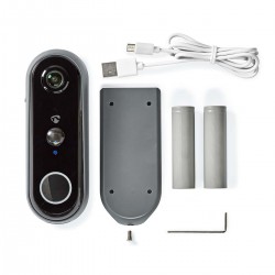 SmartLife Videodeurbel Wi-Fi - Batterij Gevoed - Android & iOS - Full HD 1080p - IP54 - Met bewegingssensor - Nachtzicht