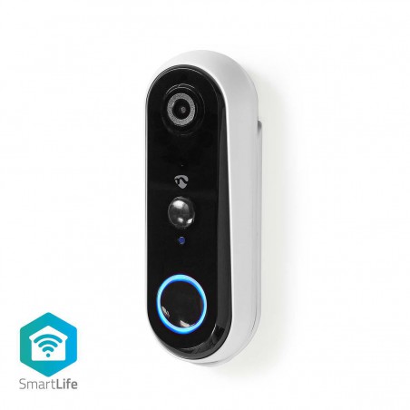 SmartLife Videodeurbel Wi-Fi - Batterij Gevoed - Android & iOS - HD 720p - IP54 - Met bewegingssensor - Nachtzicht
