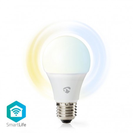 SmartLife LED Bulb Wi-Fi - E27 - 800 lm - 9 W - / Koel Wit / Warm Wit - 2700 - 6500 K - Android & iOS - Diameter: 60 mm