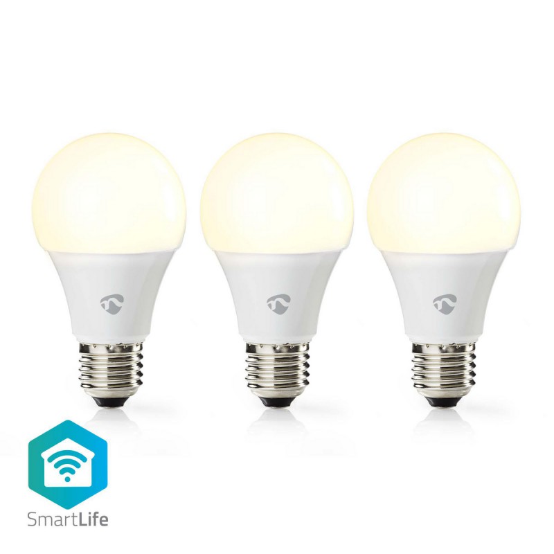 LED Bulb Wi-Fi - E27 - 800 lm - 9 W - Warm Wit - 2700 K - Android & iOS - Diameter: 60 mm