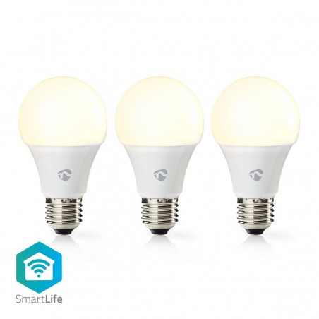 LED Bulb Wi-Fi - E27 - 800 lm - 9 W - Warm Wit - 2700 K - Android & iOS - Diameter: 60 mm