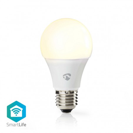 LED Bulb Wi-Fi - E27 - 800 lm - 9 W - Warm Wit - 2700 K - Android & iOS - Diameter: 60 mm