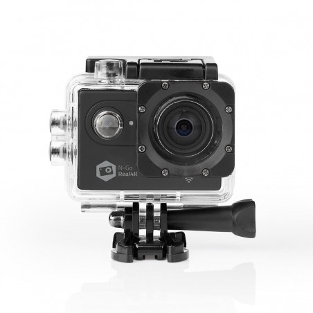 Action Cam 4K@60fps - 20 MPixel - Waterbestendig tot: 30.0 m - 90 min - Wi-Fi - App beschikbaar voor: Android™ / IOS