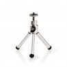 Ministatief Pan & Tilt - Max. 0,8 kg - 13,4 cm - Zwart / zilver