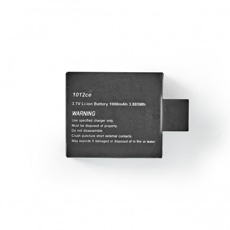 Vervangende Batterij voor Actioncam 1000 mAh - Max. 90 Minuten - 3,7 V