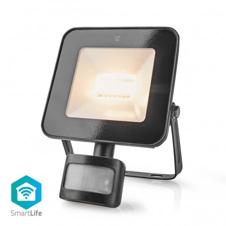 Schijnwerper met Bewegingssensor - 1500 lm - Wi-Fi - 20 W - Dimbaar Wit - Aluminium - Android / IOS