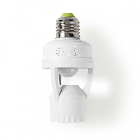 Bewegingsdetector Binnenshuis - E27 - 360 ° - 5 - 60 W - 60 W - 300 W - 3 - 2000 Lux - Sensorbereik: 0.0 - 6.0 m