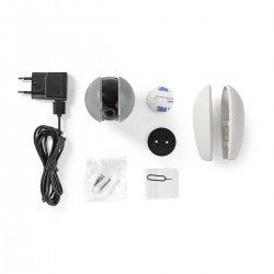 SmartLife Camera voor Binnen Wi-Fi - Full HD 1080p - Kiep en kantel - Nachtzicht - Android / IOS - Donkergrijs / Wit