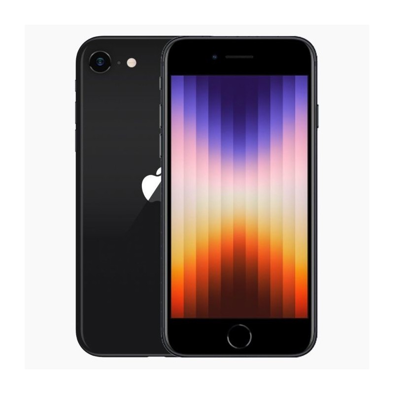 iPhone SE (2022) 128GB Zwart   Black - A grade - Zo goed als nieuw