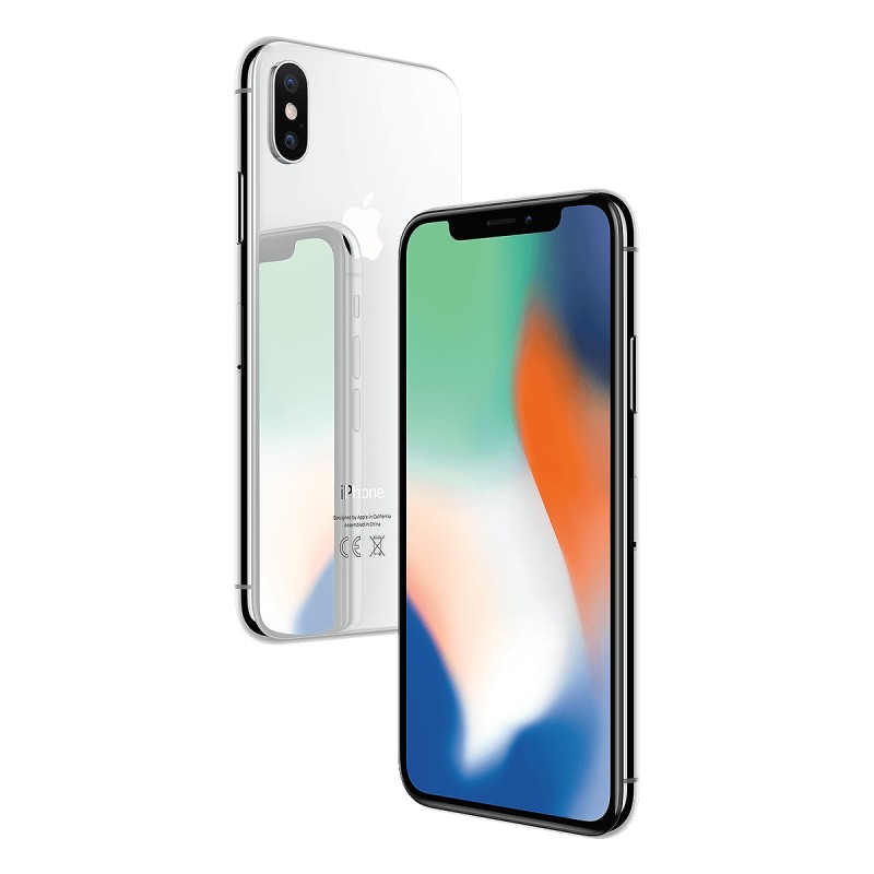 iPhone X 256GB Zilver   Silver - B grade - Licht gebruikt