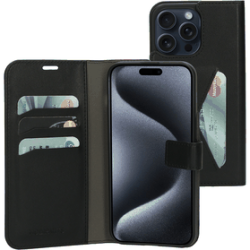 Zwarte Bookcase iPhone 15...