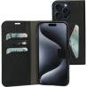 Zwarte Bookcase iPhone 15 Pro Max