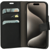 Zwarte Bookcase iPhone 15 Pro