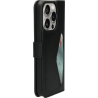 Zwarte Bookcase iPhone 15 Pro