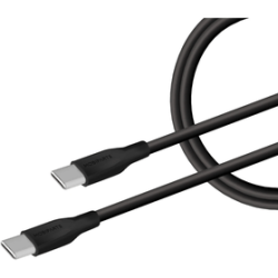 Car Charger 30W Dual USB-C/A Cable Black