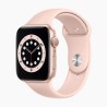 Apple Watch Series 7 45mm RVS Gold Wifi + 4G White Sport Band - A-grade
