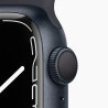 Apple Watch Series 7 45mm RVS Black Wifi + 4G Black Sport Band - A-grade
