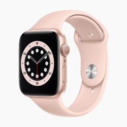 Apple Watch Series 7 45mm RVS Gold Wifi + 4G White Sport Band - B-grade
