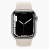 Apple Watch Series 7 41mm RVS Silver Wifi + 4G White Sport Band - A-grade