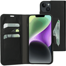 MP Wallet Case Black iPhone 14 Plus Zwart Portemonneehoesje zwart iPhone 14 Plus