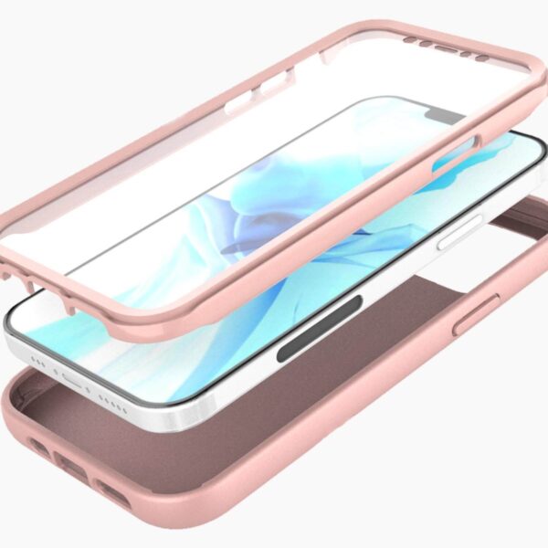 360° Case Pink iPhone 12 Mini Roze 360°-hoesje iPhone 12 Mini