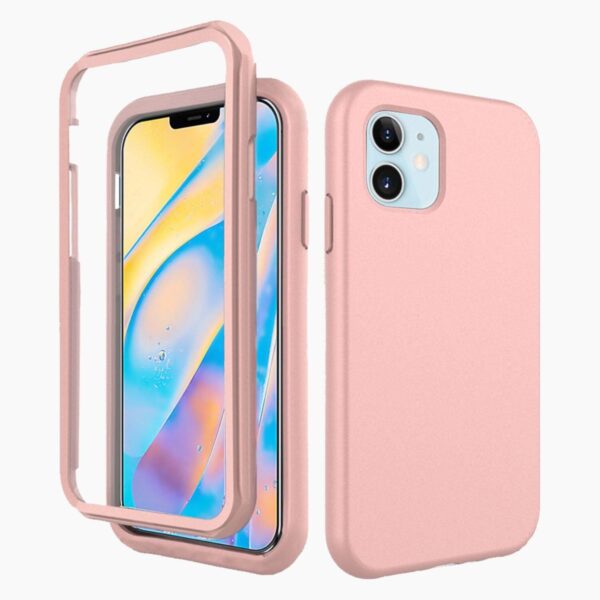 360° Case Pink iPhone 12 Mini Roze 360°-hoesje iPhone 12 Mini