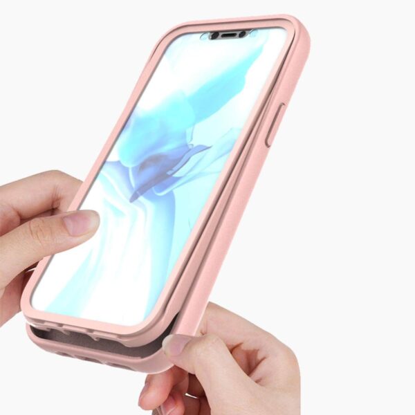360° Case Pink iPhone 12 Mini Roze 360°-hoesje iPhone 12 Mini