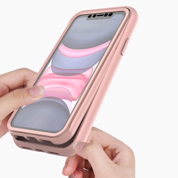 360° Case Pink iPhone XR Roze 360°-hoesje iPhone XR