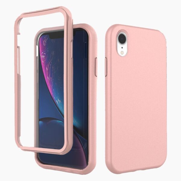 360° Case Pink iPhone XR Roze 360°-hoesje iPhone XR