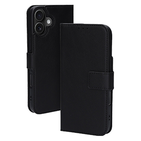 Book case black iPhone 16