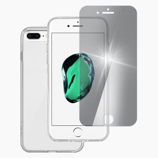 TPU-hoesje transparant & Screenprotector iPhone 7 Plus/8 Plus
